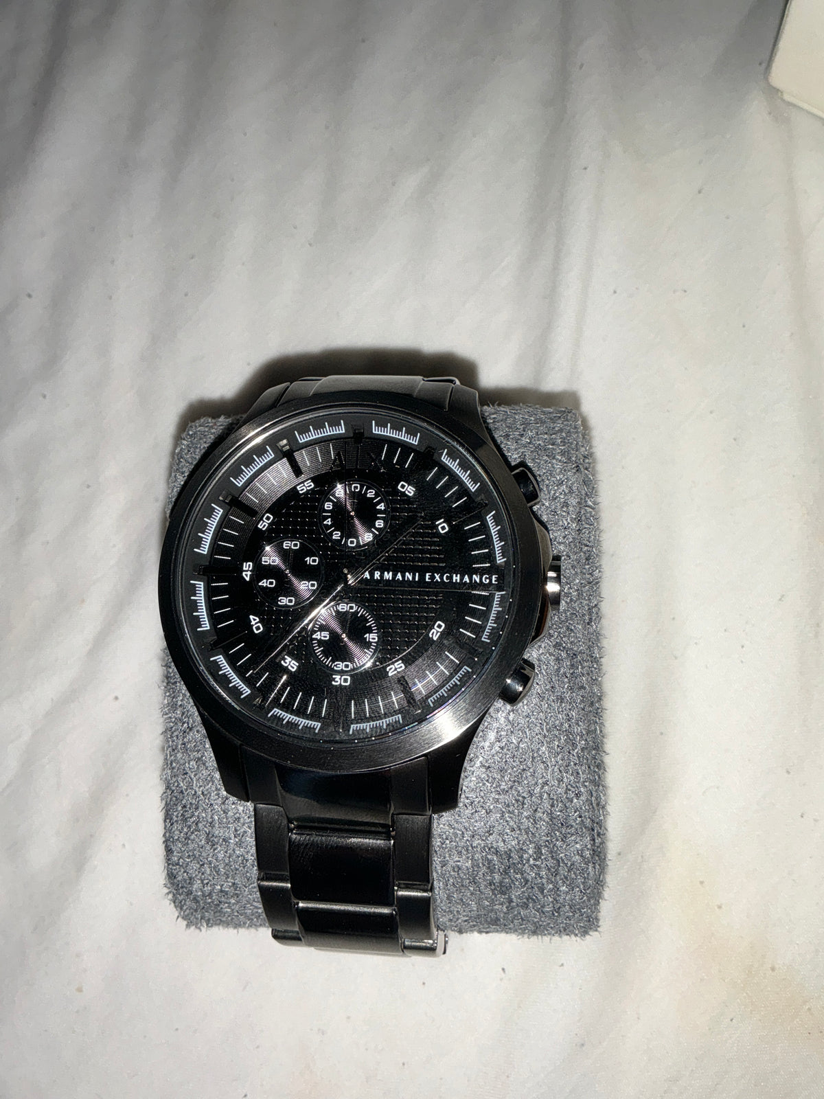 Armani Exchange Black Stainless Steel
